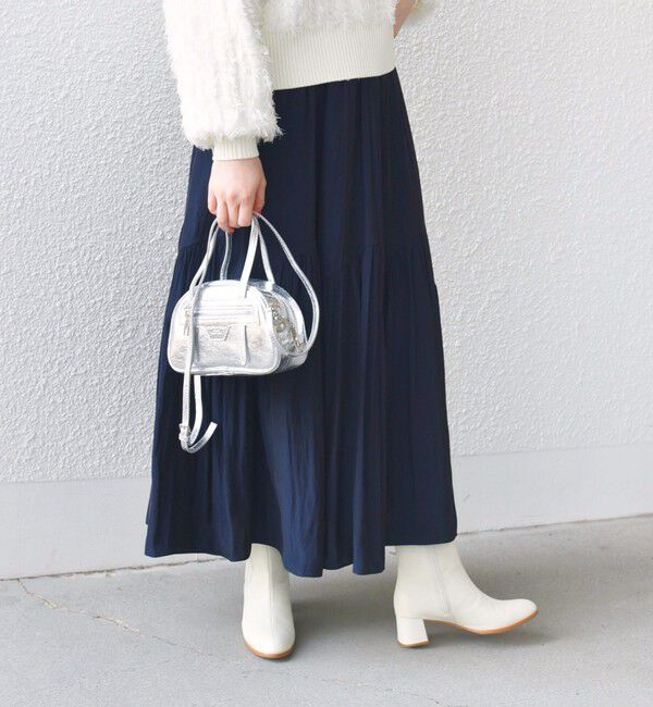 SHIPS for women「〈手洗い可能〉割繊 バイアス 切替 フレア スカート 24SS ◇」|スカート|