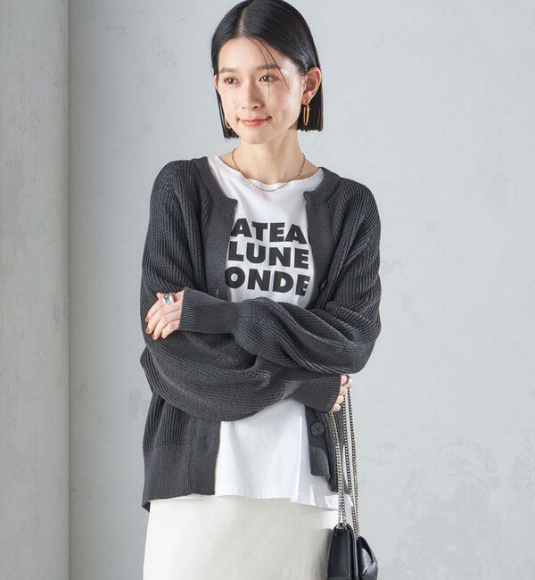 SHIPS for women「〈手洗い可能〉ペーパー コットン カーディガン ◇」|カーディガン|