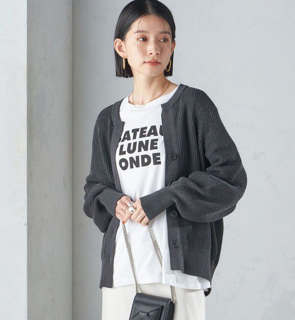 SHIPS for women「〈手洗い可能〉ペーパー コットン カーディガン ◇」|カーディガン|
