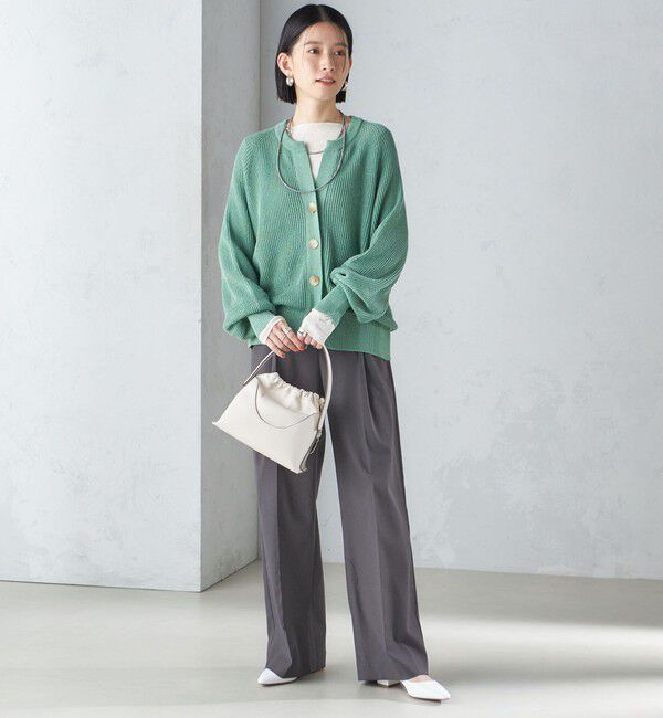 SHIPS for women「〈手洗い可能〉ペーパー コットン カーディガン ◇」|カーディガン|