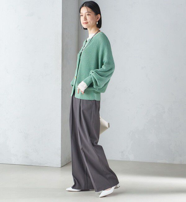 SHIPS for women「〈手洗い可能〉ペーパー コットン カーディガン ◇」|カーディガン|