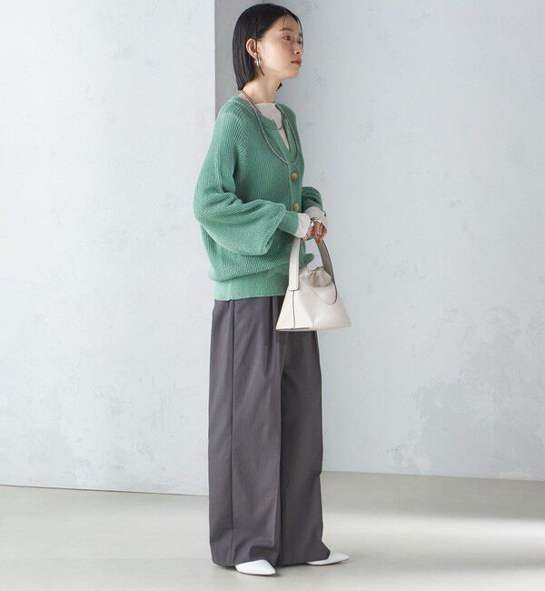 SHIPS for women「〈手洗い可能〉ペーパー コットン カーディガン ◇」|カーディガン|