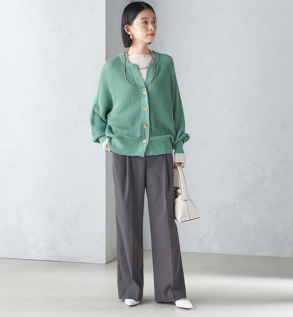 SHIPS for women「〈手洗い可能〉ペーパー コットン カーディガン ◇」|カーディガン|