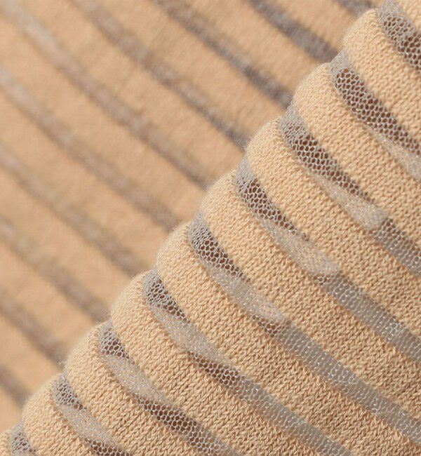 quaranciel「quaranciel:〈手洗い可能〉シアー ボーダー カーディガン」|カーディガン|