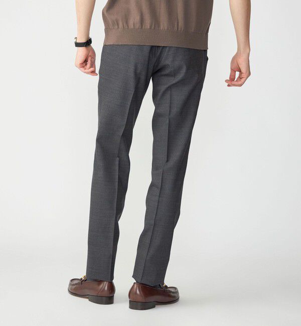 SHIPS「SHIPS: 〈手洗い可能〉ラスティック ウォッシャブル ストレッチ パンツ(無地)」|スラックス|