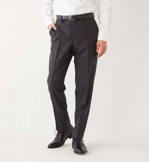 SHIPS Colors 「SHIPS Colors:CANONICO パンツ(セットアップ対応可能)」|スラックス|ダークグレー