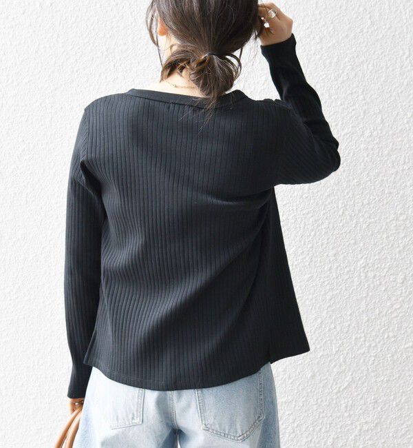 SHIPS any「SHIPS any:〈洗濯機可能〉テレコ ベアトップ セット カーディガン」|カーディガン|