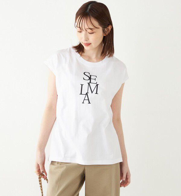 SHIPS Colors 「SHIPS Colors:フレンチスリーブ ロゴ TEE」|Tシャツ・カットソー|