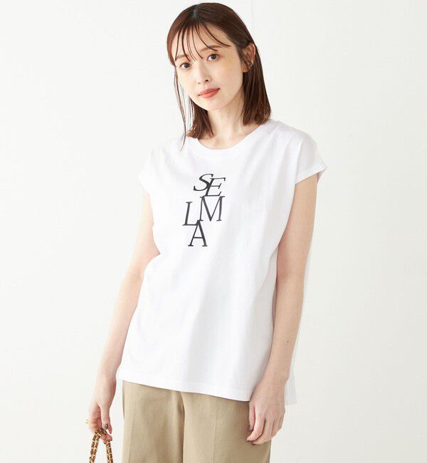 SHIPS Colors 「SHIPS Colors:フレンチスリーブ ロゴ TEE」|Tシャツ・カットソー|