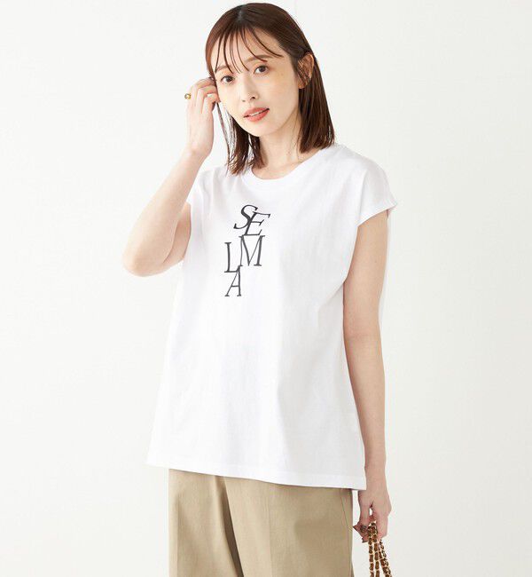SHIPS Colors 「SHIPS Colors:フレンチスリーブ ロゴ TEE」|Tシャツ・カットソー|