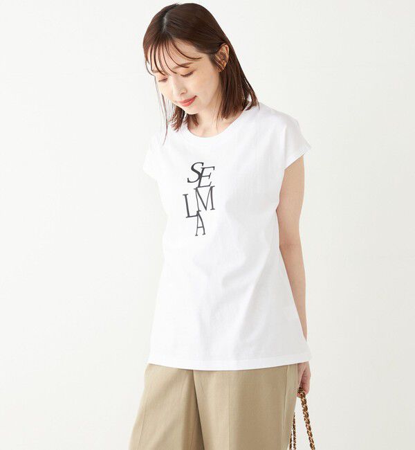 SHIPS Colors 「SHIPS Colors:フレンチスリーブ ロゴ TEE」|Tシャツ・カットソー|