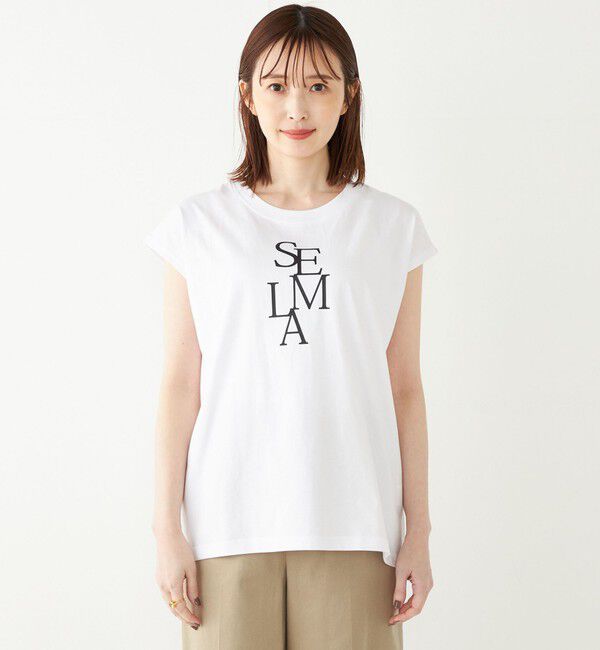 SHIPS Colors 「SHIPS Colors:フレンチスリーブ ロゴ TEE」|Tシャツ・カットソー|