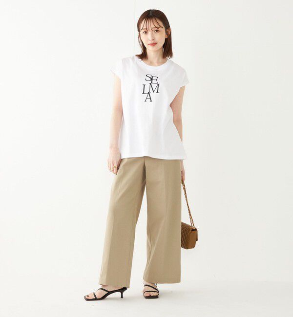 SHIPS Colors 「SHIPS Colors:フレンチスリーブ ロゴ TEE」|Tシャツ・カットソー|