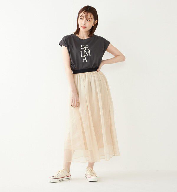 SHIPS Colors 「SHIPS Colors:フレンチスリーブ ロゴ TEE」|Tシャツ・カットソー|