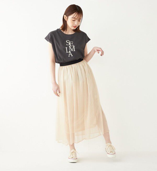 SHIPS Colors 「SHIPS Colors:フレンチスリーブ ロゴ TEE」|Tシャツ・カットソー|