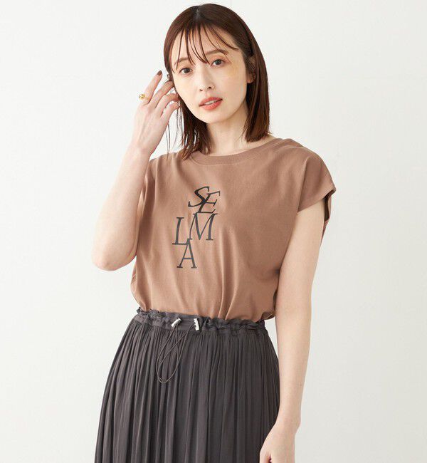 SHIPS Colors 「SHIPS Colors:フレンチスリーブ ロゴ TEE」|Tシャツ・カットソー|