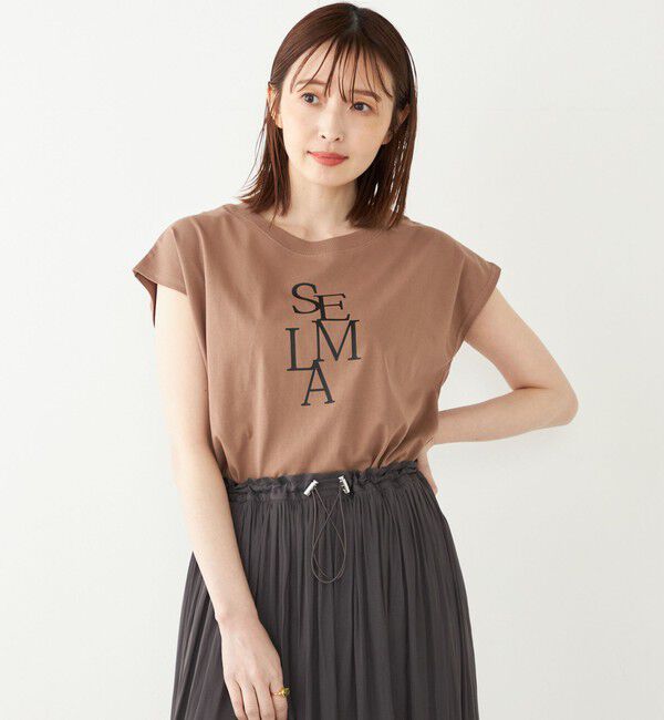 SHIPS Colors 「SHIPS Colors:フレンチスリーブ ロゴ TEE」|Tシャツ・カットソー|