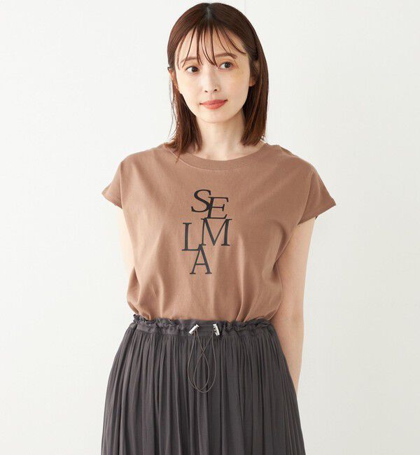 SHIPS Colors 「SHIPS Colors:フレンチスリーブ ロゴ TEE」|Tシャツ・カットソー|