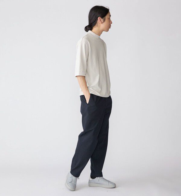 SHIPS「【SHIPS別注】THYARD: スーピマコットン インレー モックネック Tシャツ」|Tシャツ・カットソー|