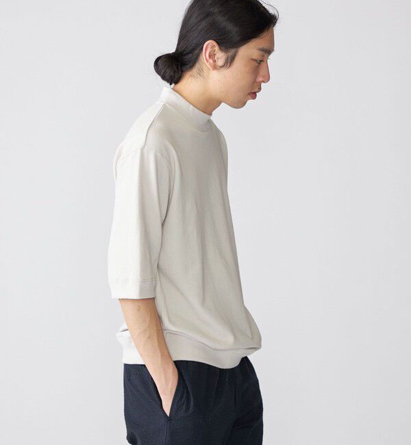 SHIPS「【SHIPS別注】THYARD: スーピマコットン インレー モックネック Tシャツ」|Tシャツ・カットソー|