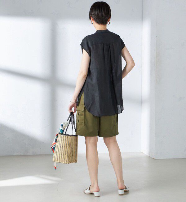 SHIPS for women「〈手洗い可能〉ラミー ポケット ノースリーブ ブラウス」|シャツ・ブラウス|