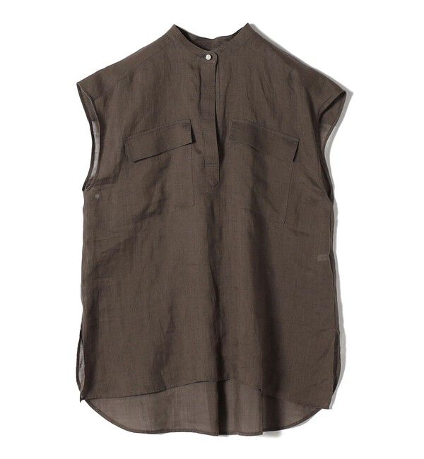 SHIPS for women「〈手洗い可能〉ラミー ポケット ノースリーブ ブラウス」|シャツ・ブラウス|