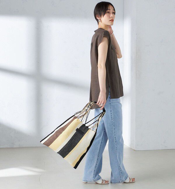 SHIPS for women「〈手洗い可能〉ラミー ポケット ノースリーブ ブラウス」|シャツ・ブラウス|