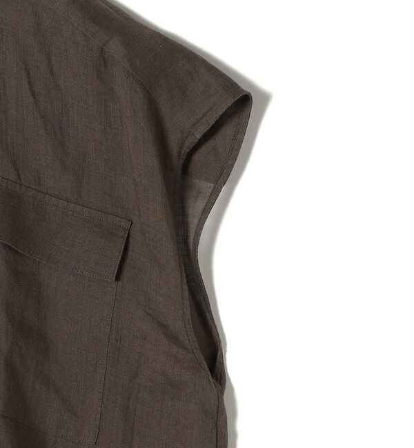 SHIPS for women「〈手洗い可能〉ラミー ポケット ノースリーブ ブラウス」|シャツ・ブラウス|