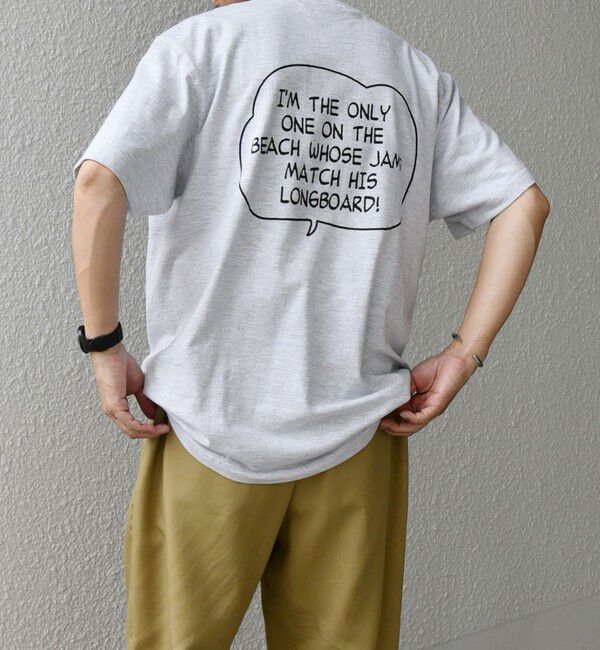 SHIPS any「The Cotton Exchange: メッセージ プリント デザイン Tシャツ◇」|Tシャツ・カットソー|