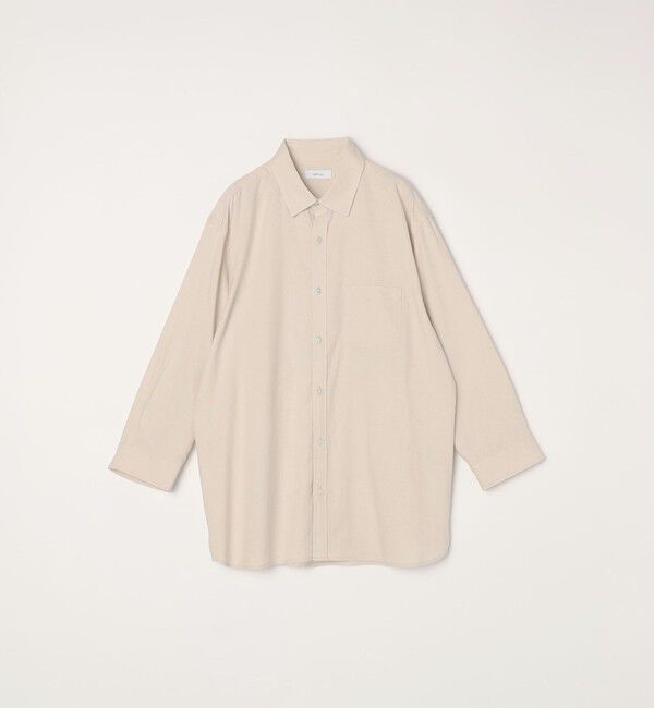 SHIPS any「【WEB限定】SHIPS any:〈洗濯機可能〉リネン / レーヨン レギュラーカラー 7分袖 シャツ◇」|シャツ・ブラウス|