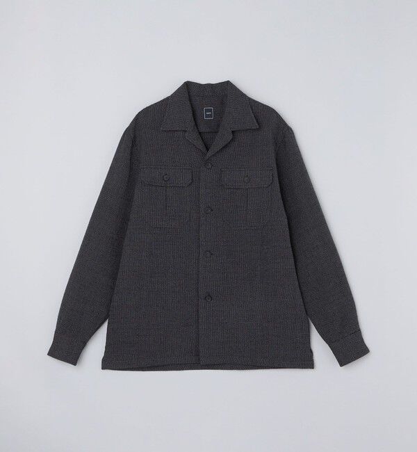 SHIPS「SHIPS: BRADFORD SYSTEM ピンヘッド オーバーシャツ」|シャツ・ブラウス|ダークグレー