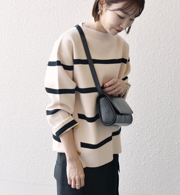 SHIPS any「《一部追加予約》SHIPS any:〈手洗い可能〉ミラノリブ スタンドカラー ニット プルオーバー」|ニット・セーター|