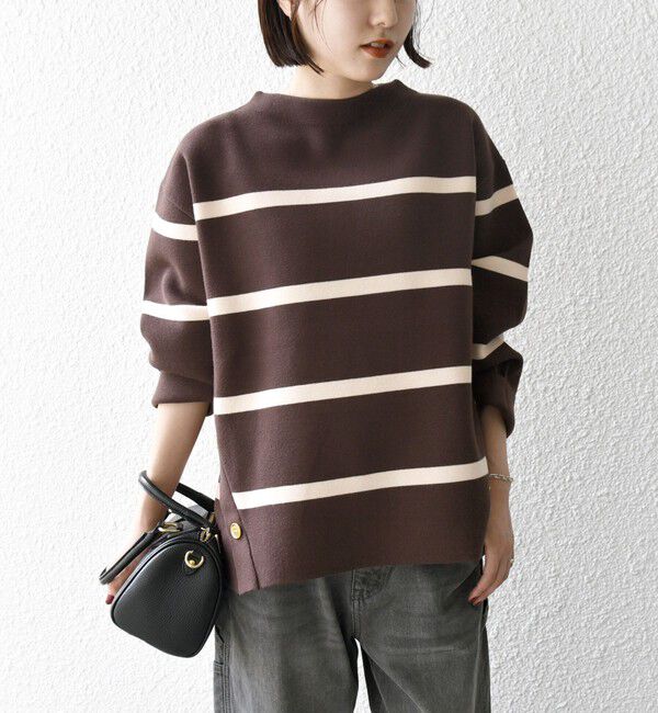 SHIPS any「《一部追加予約》SHIPS any:〈手洗い可能〉ミラノリブ スタンドカラー ニット プルオーバー」|ニット・セーター|