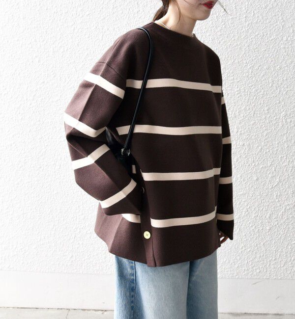 SHIPS any「《一部追加予約》SHIPS any:〈手洗い可能〉ミラノリブ スタンドカラー ニット プルオーバー」|ニット・セーター|