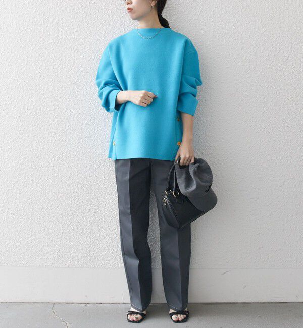 SHIPS any「《一部追加予約》SHIPS any:〈手洗い可能〉ミラノリブ スタンドカラー ニット プルオーバー」|ニット・セーター|