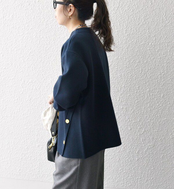 SHIPS any「《一部追加予約》SHIPS any:〈手洗い可能〉ミラノリブ スタンドカラー ニット プルオーバー」|ニット・セーター|