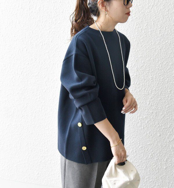 SHIPS any「《一部追加予約》SHIPS any:〈手洗い可能〉ミラノリブ スタンドカラー ニット プルオーバー」|ニット・セーター|