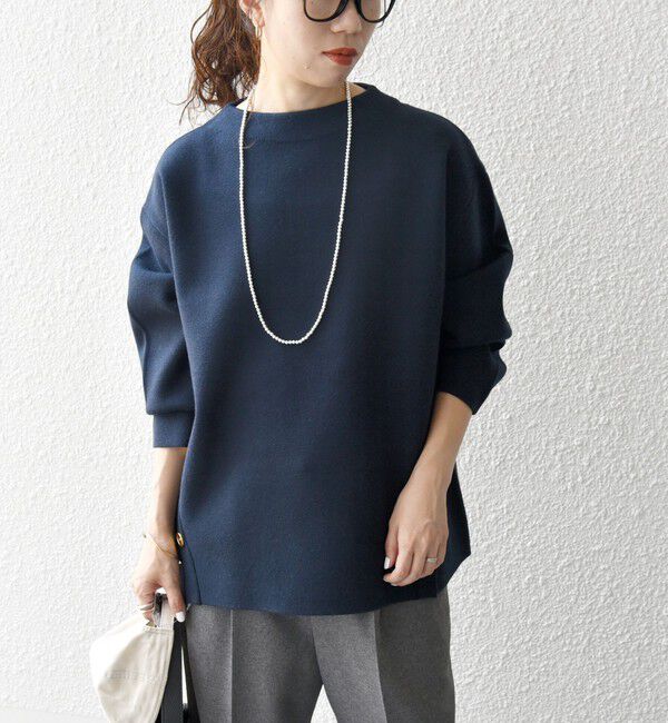 SHIPS any「《一部追加予約》SHIPS any:〈手洗い可能〉ミラノリブ スタンドカラー ニット プルオーバー」|ニット・セーター|