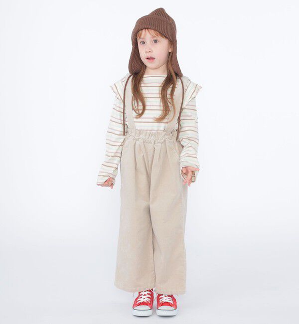 SHIPS KIDS「SHIPS KIDS:100～130cm / コーデュロイ ストラップ ワイド パンツ」|その他|