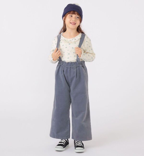 SHIPS KIDS「SHIPS KIDS:100～130cm / コーデュロイ ストラップ ワイド パンツ」|その他|