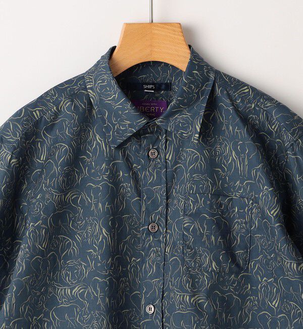 SHIPS KIDS「SHIPS KIDS:100～130cm / リバティ プリント 長袖 シャツ」|シャツ・ブラウス|