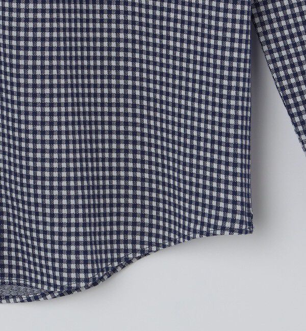 SHIPS「SHIPS: ジャージー ギンガムチェック ワンピースカラー シャツ」|シャツ・ブラウス|