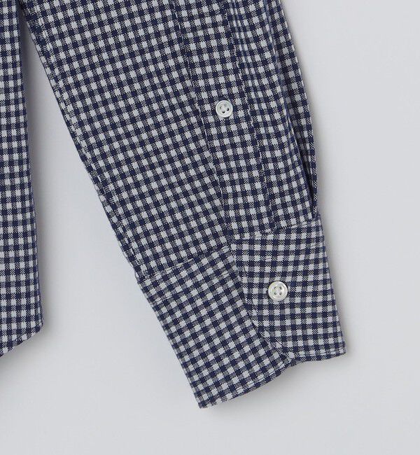 SHIPS「SHIPS: ジャージー ギンガムチェック ワンピースカラー シャツ」|シャツ・ブラウス|