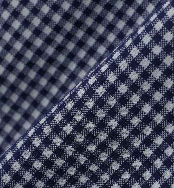 SHIPS「SHIPS: ジャージー ギンガムチェック ワンピースカラー シャツ」|シャツ・ブラウス|