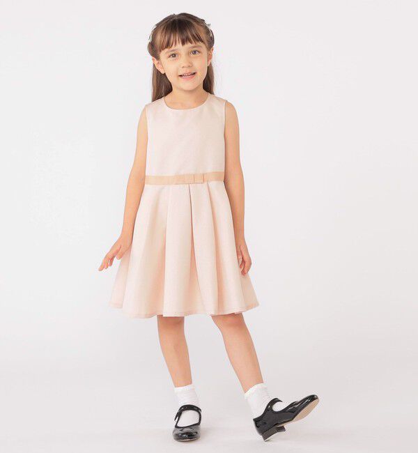 SHIPS KIDS「SHIPS KIDS:110～130cm /セレモニー ノースリーブワンピース」|ワンピース|