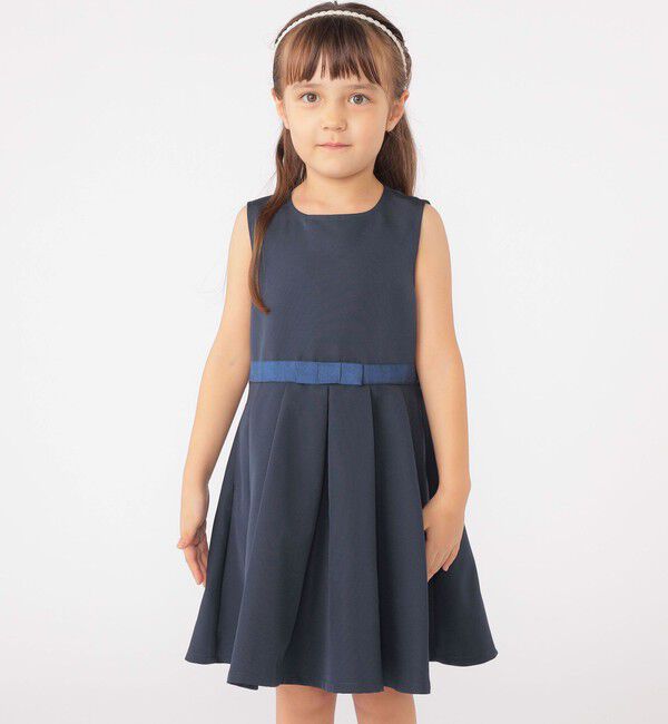 SHIPS KIDS「SHIPS KIDS:110～130cm /セレモニー ノースリーブワンピース」|ワンピース|