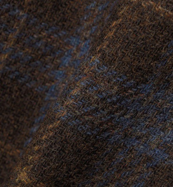 SHIPS「【 SHIPS別注】Errico Formicola:ウール ブラウン&times;ブルー チェック ジャケット」|テーラードジャケット|