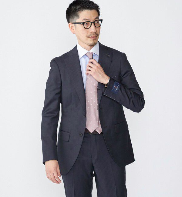 SHIPS「SHIPS: ZEGNA TRAVELLER ストライプ スーツ」|スーツ|ネイビー