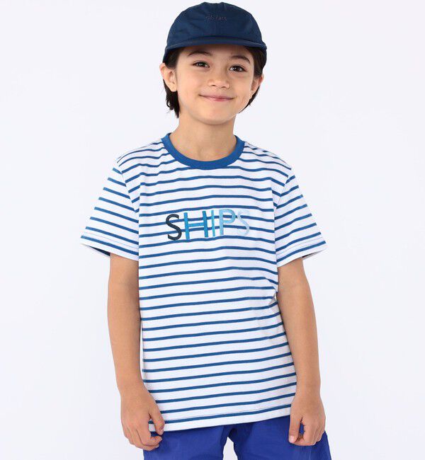 SHIPS KIDS「SHIPS KIDS:100～130cm / SHIPS ロゴ TEE」|Tシャツ・カットソー|ホワイト系