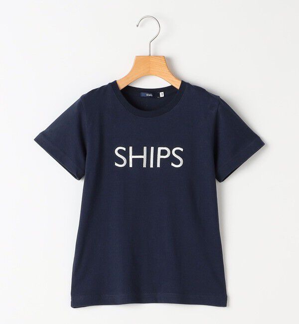 SHIPS KIDS「SHIPS KIDS:100～130cm / SHIPS ロゴ TEE」|Tシャツ・カットソー|ネイビー